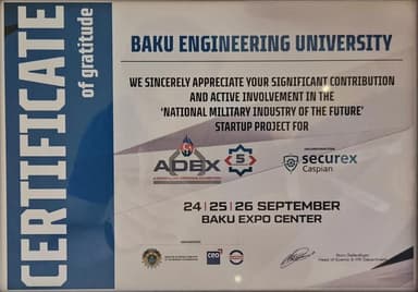 Certificate of Gratitude