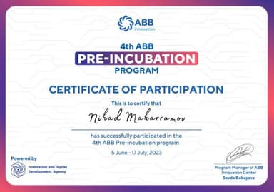 Certificate of Participation